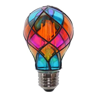 Buntglas-Glühbirne E26 E26 4W 120V Bunt LED Romantische Beleuchtung für Weihnachtsfeier Festliche Nachttischlampe Innenraumdekor