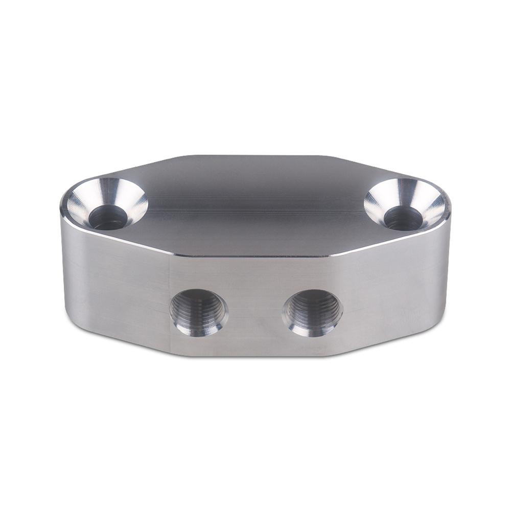 Oil Feed Line Adapter Plate M16 X 1.5 / 1/8"Npt For Ls