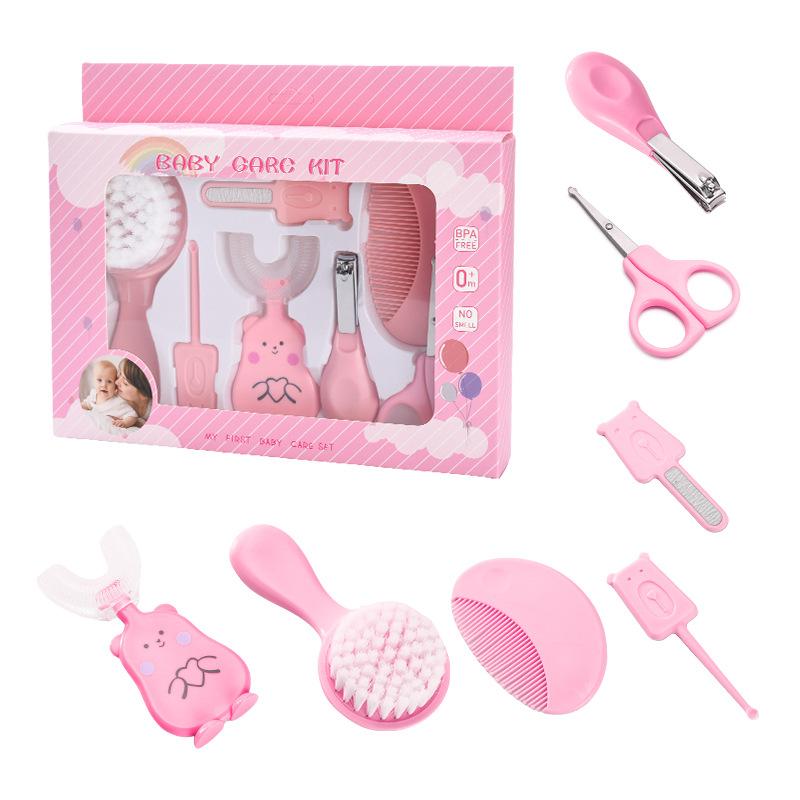 Baby Care Set Toothbrush Comb 7 Pieces Set Baby Comb Brush Combo Set Careful Care of Small Children At Home Always Have Daily Necessities