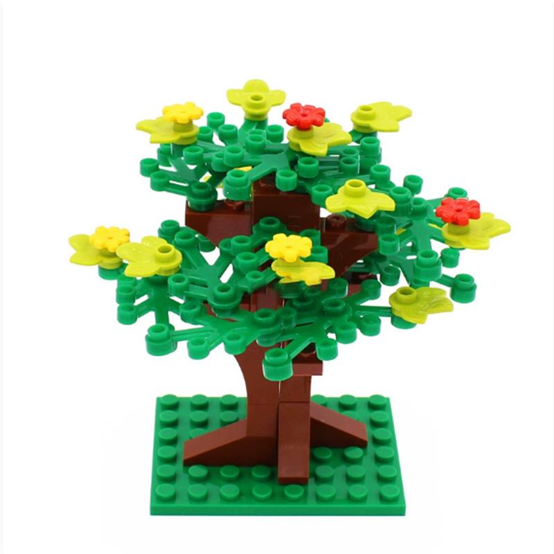 City Trees Building Blocks MOC Coconut Tree Blocks Jungle Garden DIY Toys for Children Gifts Compatible Classic Bricks Kids Toys