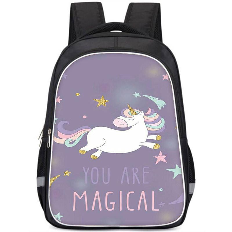 Unicorn Backpack For School Large Capacity Lightweight Design For Boys And Girls