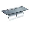 Stainless Steel Double Toilet Paper Holder with Hook