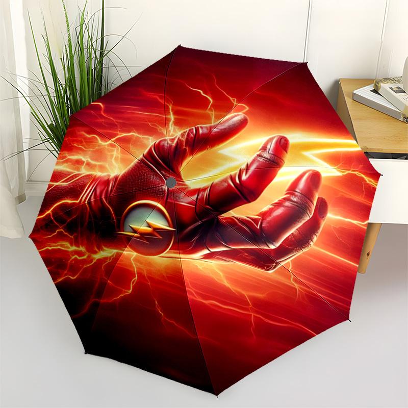 

1pc Flash Speed Force Umbrella - Automatic Open Compact Travel Umbrella with 54-Rib Durable Frame yy251021097