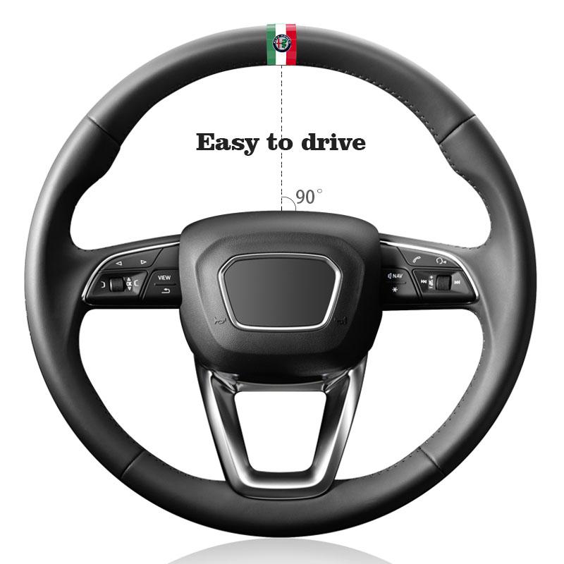 CQSUV1 1/5/10 KS Samolepky na volant auta Nálepka s národní vlajkou Pro Alfa Romeo Giulia Stelvio Giulietta 156 159 147 Mito Tonale Brera