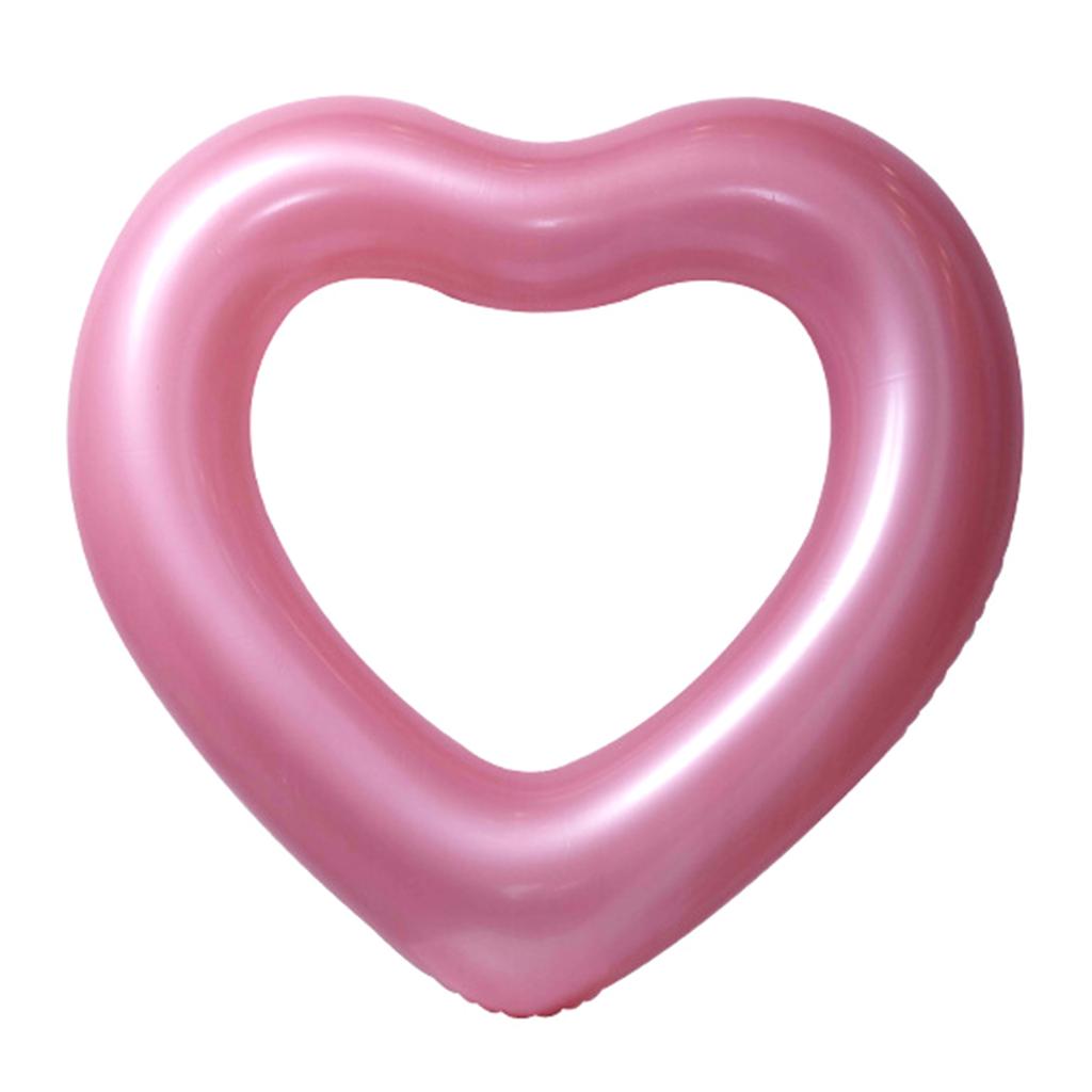 Heart Shape Inflatable Pool Float Swimming Rings Pool Tube Toy Beach Swimming Pool Float Parties Supplies for Kids