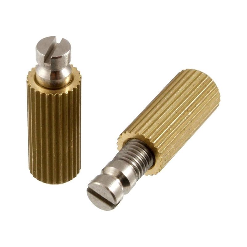 2Pcs Guitar Bridge Inserts and Studs Electric Guitar Tremolo Bridge Anchors Metal Studs For Lasting Performances