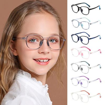 Kids Anti-Blue Light Glasses Children Boys Girls Ultra Light Soft Square Frame High Quality Computer Eye Protection Eyeglasses