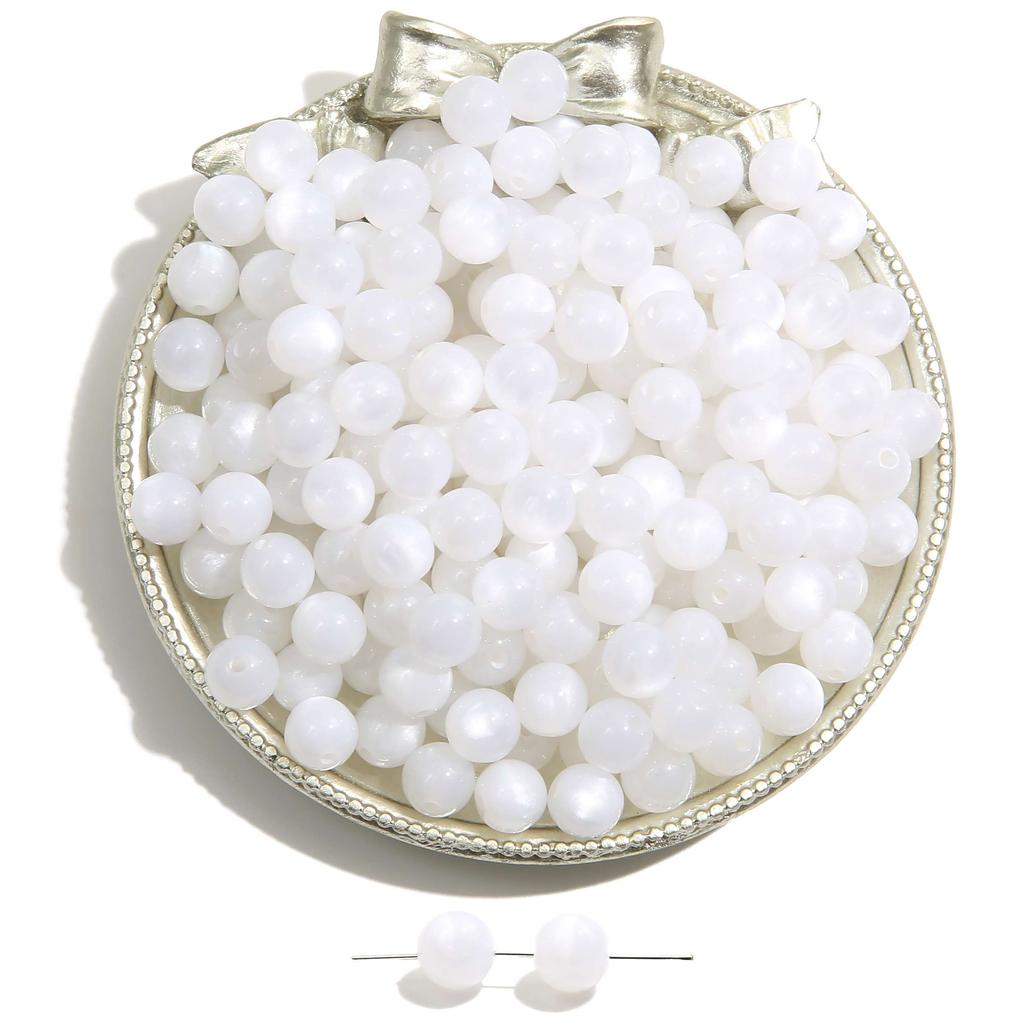 10-50Pcs Handmade Resin Beads Gold Foild Cat's Eye Beads for Necklace Bracelet Earring Jewelry Making Beads