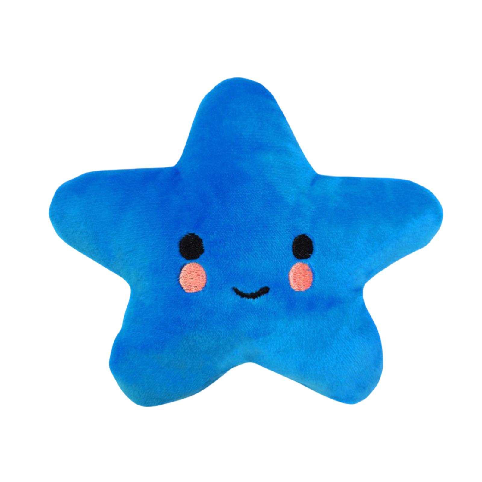 Звучащая плюшевая игрушка-питомец для жевания, снимающая стресс one size синий