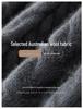 Men's 100% Pure Wool Round Neck Sweater – Autumn/Winter Thick Knit, Casual Loose Fit, Inner Cashmere Base Layer.