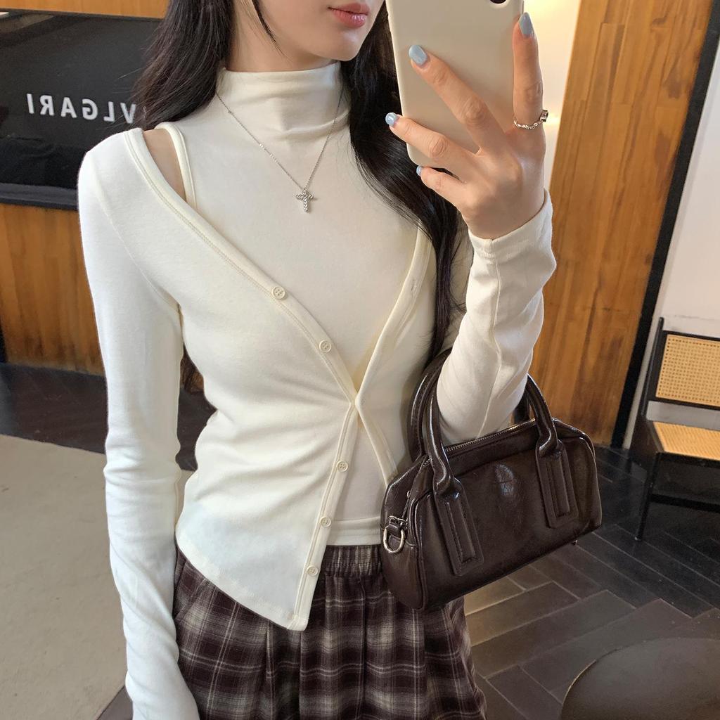 European-Style Women's 2-Piece Sleeveless Vest and Cardigan Set for Autumn/Winter 2025