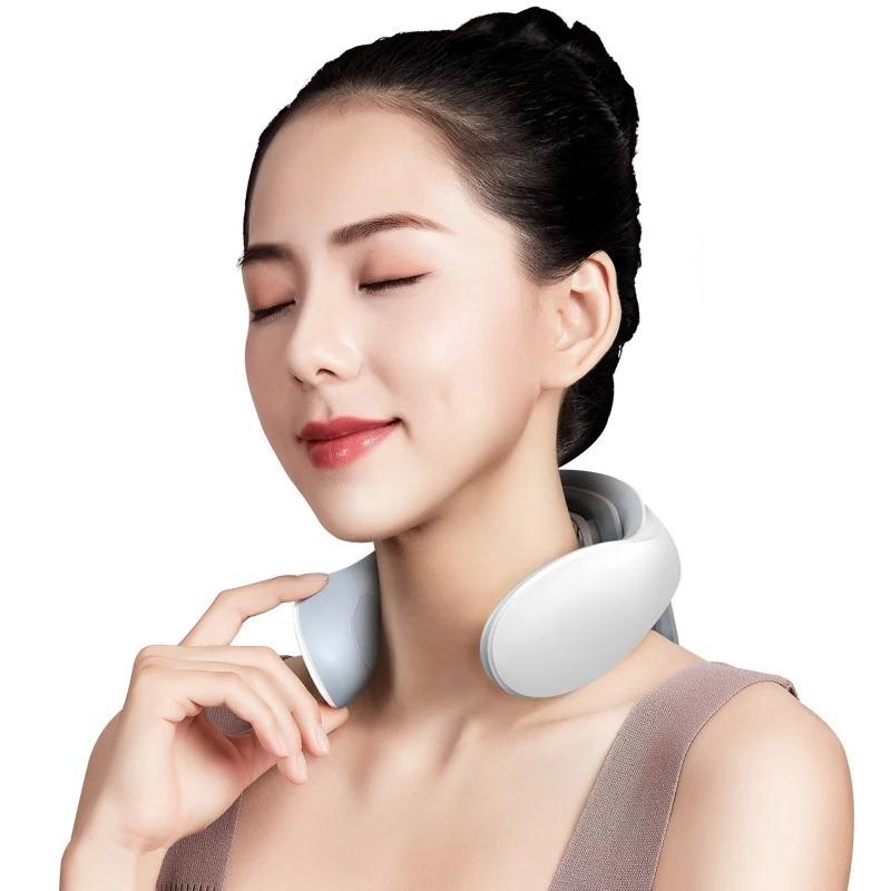 Pulse Back Neck Massager Wireless Smart Shoulder and Neck Massager Heating Pain Relief Muscle Impact Massage Health Care