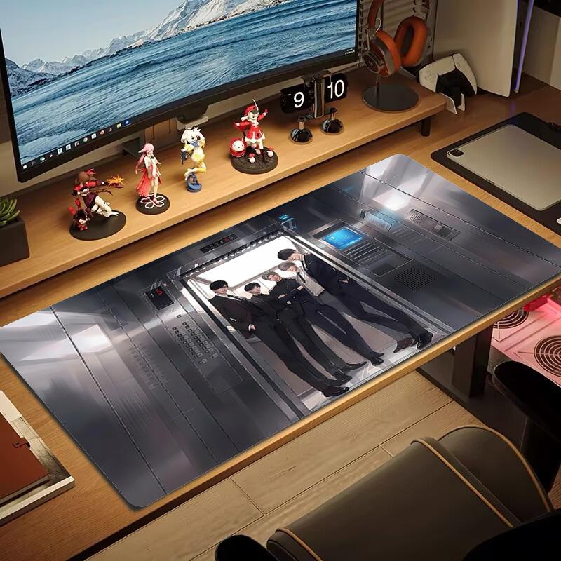 Church Color Mouse Pad Large Gaming Table Cushion Non-slip Laptop Tablet Big Mousepad XXL Mat Mini PC Playmat With Lock edge