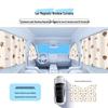 Car Magnetic Sun Shade: Cartoon Interior Children's Blackout Curtain for Summer Heat and Sun Protection.
