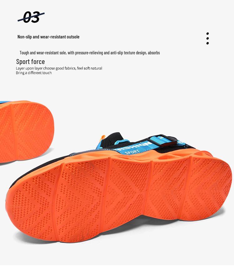 2025 Autumn Plus Size Men's Trendy Korean Style Flyknit Mesh Running Shoes
