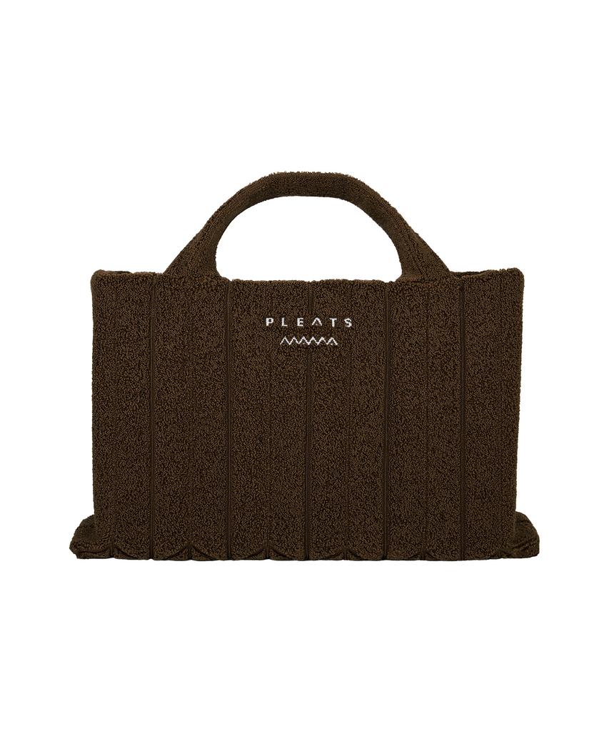 Pleatsmama Poodle Oversized Tote Bag Chocolate