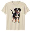 Greater Swiss Mountain Dog Happy Puppy Animals Dogs Unisexs TShirt Unisexs Tee