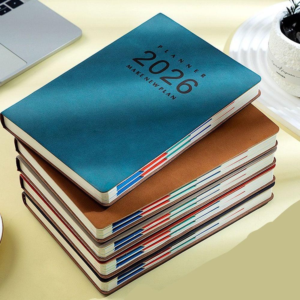 Thick Paper 2026 Schedule Planner Wear-resistant Year Planner Notepad  Stationery
