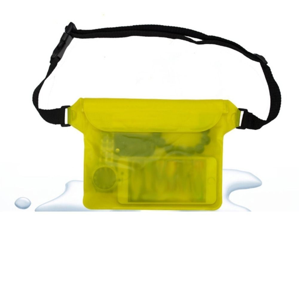 Transparent Waist Waterproof Bag Folding Swimming Storage Bag Waterproof Phone Bag  Diving