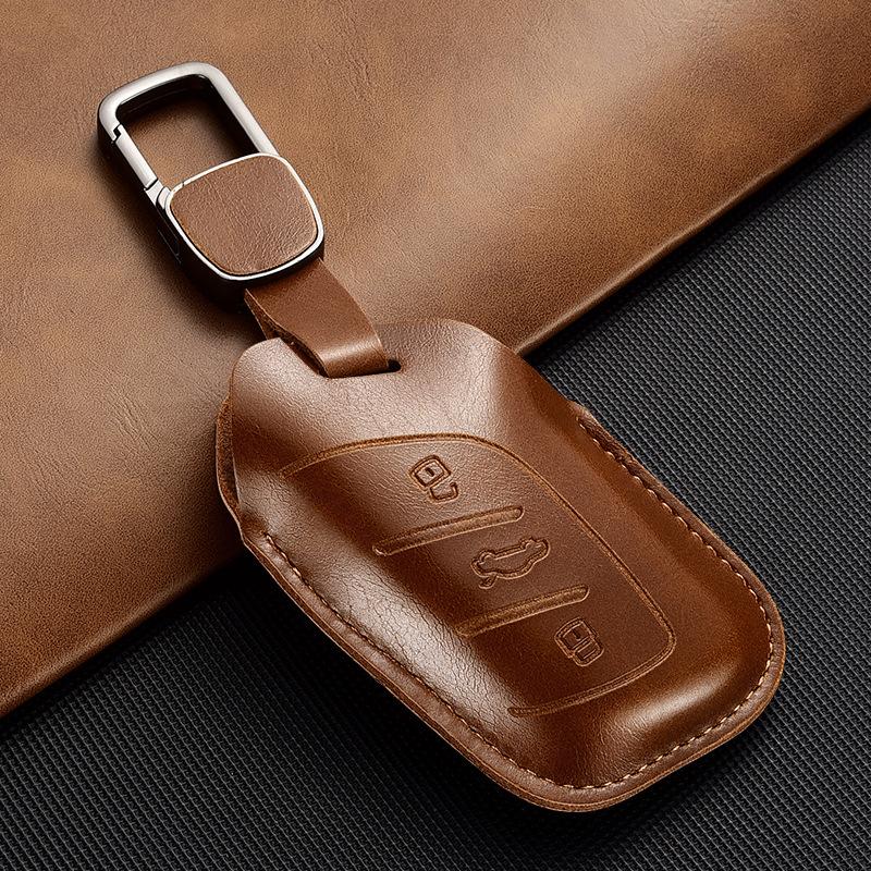 Applicable To Roewe Rx5 Leather Key Cover 350/360/w5/ei6 Shell Plus Car Buckle Ruixing Ei5 All-inclusive Creativity