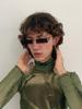 Modische Stylische Sonnenbrille für Damen Rechteckige Form Antireflektierend Herren Sonnenbrille Urlaub Reisen Sonnenbrille
