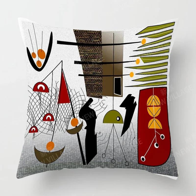 Nordic Fall Home Decor Autumn Throw Pillow Case Sofa Cushion Cover Modern 45x45cm 45*45 50x50 60x60cm 40*40 40x40 Geometry 60*60