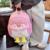 Cute Embroidery Alphabet Cartoon Penguin Children Backpack Kindergarten For