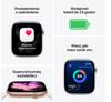 Watch Series 11 GPS 42mm Rose Gold Aluminium Case with Light Blush Sport Band - S/M