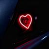 Car Window LED Lights Glowing Heart Atmosphere Lamp USB Wiring Car Modification Neon Car Interior Decoration Lights Strip