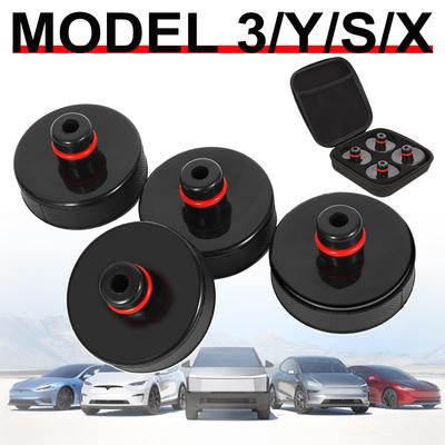 4pcs Lifting Jack Pad for Tesla Model 3/S/X/Y/Y Juniper Heavy Duty Rubber Lift Pucks Accessories for Tesla Vehicles 2013 To 2026