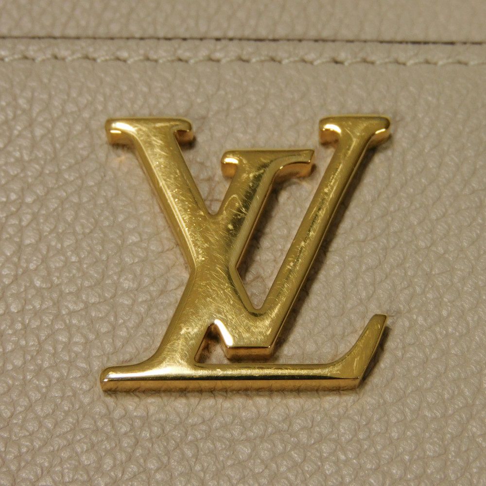 Used 12564 Lockme Zip Around Purse M80100 7943 LV Logo Zip Around RFID LV Signature Green Unisex from Japan AUTHENTIC