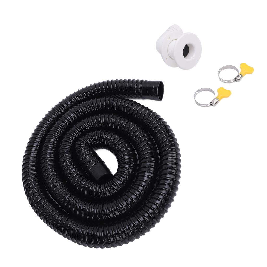 Boat Bie Installation Kit Efficient Marine Bie Drainage System with Flexible Thicken Pipe Clamps and Elbow Connector for 1100GPH Bie Pump