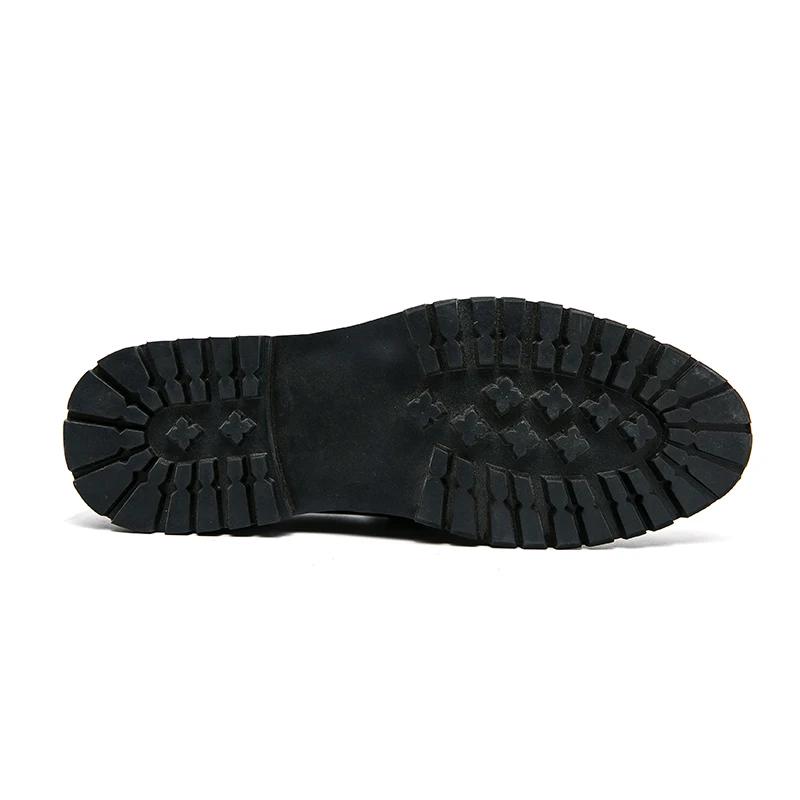 Loafers Herrskor PU Svart Rund Tå Låg Klack Mode Dagligen Business Casual Fest Broderade Dubbelspänne Klänningsskor CP304