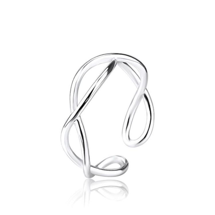 925 Sterling Silver Ring AAA Zircon Adjustable Simplicity Fashion Exquisite Women Jewelry Accessories Wedding Party Gift