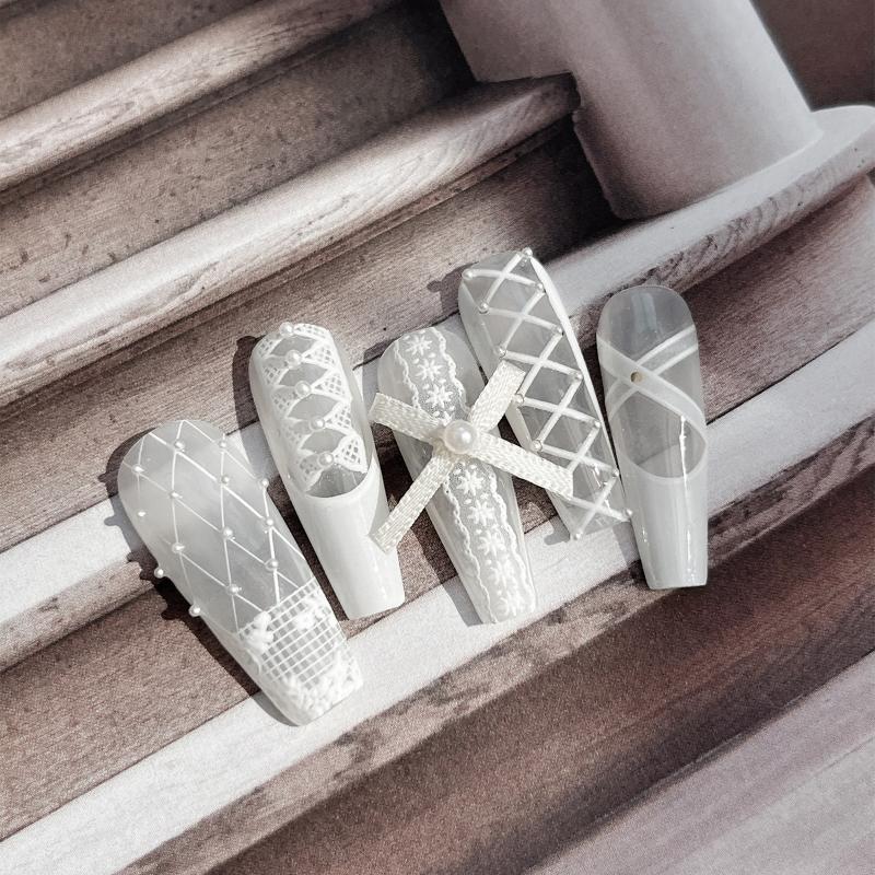 5D Simple Black White Shiny Gold Rivet X Bandage Tie Adhesive Nail Art Stickers Decals Manicure Hot Girl Unique Charms