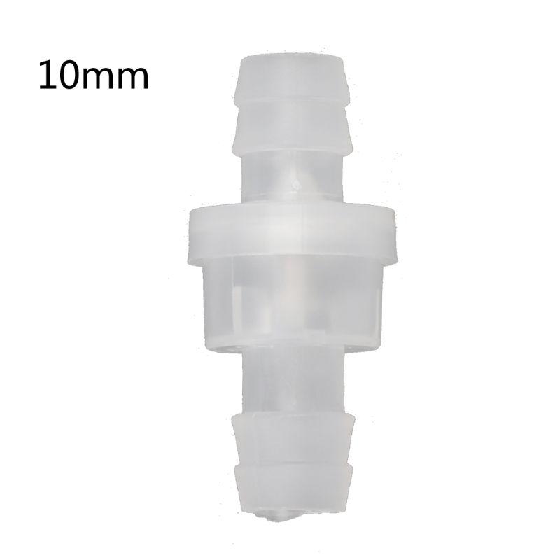 Plastic One-Way Non-Return Water Inline Fluids Check Valves for Fuel Gas Liquid 3mm/4mm / 5mm/6mm / 8mm / 10mm/ 12mm