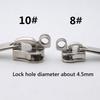 Large Zipper Head #5 #8 #10 Zipper Slider Large Size Replacement Zipper Pull with Holes Zipper Accessories Daily Replacement