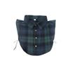 Insert Casual Cotton Collar Elegant Sweet False Collar Half Shirt for Lady Delicate Checkered Collar Casual Insert