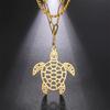 Cazador Animal Necklace for Men Women Stainless Steel Turtle Pendant Necklace Jewelry Gift Trend 2025 Birthday Gift Wholesale