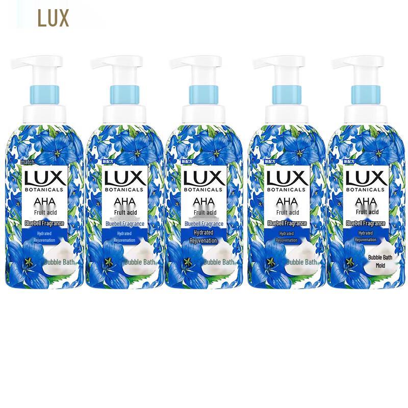

LUX Bluebell Scented Plant Essential Oil Shower Gel (5 x 500ml)