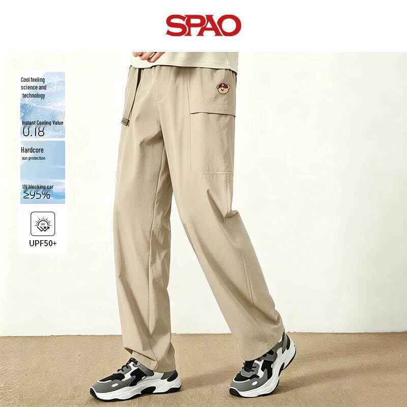 SPAO Men s Embroidered Bear Summer Cargo Pants 3XL