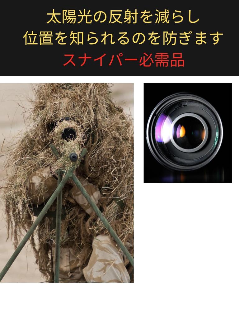 Kill Flash Zielfernrohr, Leuchtpunktvisier, Universelles Scharfschützengewehr, Antireflexion, für Airsoft und Airsoft (60mm x 3)