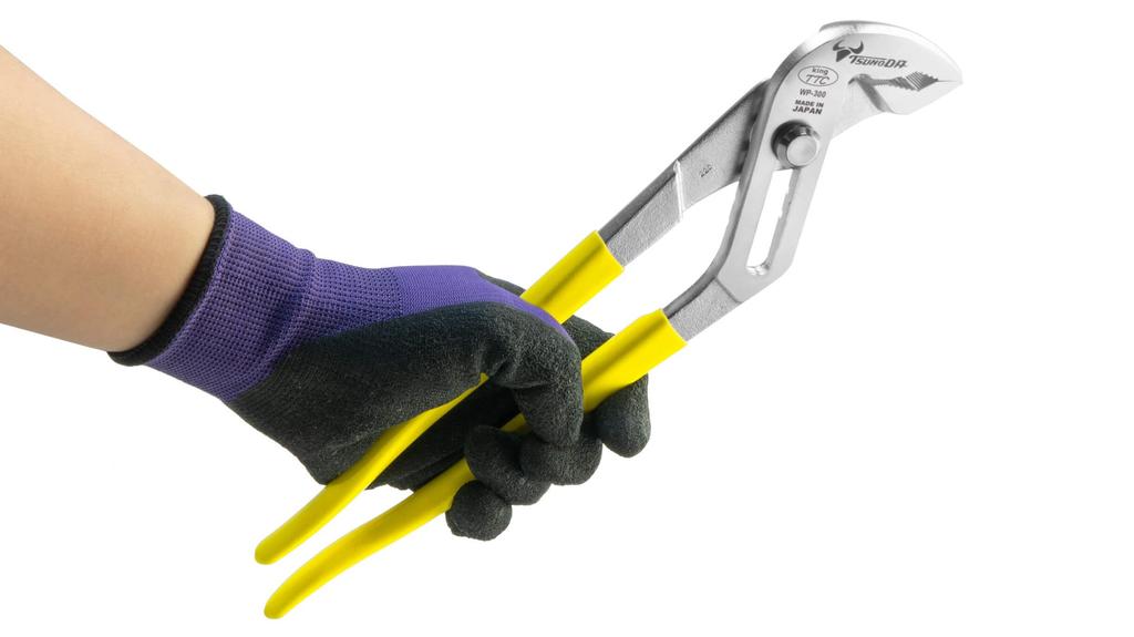 TSUNODA TTC Water Pump Pliers with Fits Groove, 6-Level Adjustment, 6-58mm Pipes, 300mm, WP-300