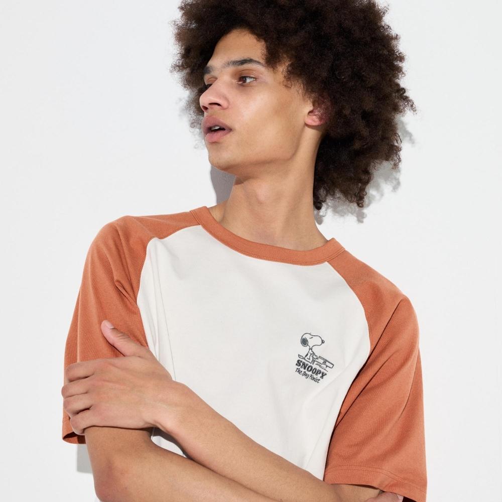 

UNIQLO PEANUTS UT графический T с коротким рукавом колор-блок 2nd A