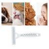 Double Row Dog Rake Comb White Dog Comb Brush Pet Grooming Tools Dog Needle Row Comb  Grooming
