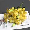 2pcs 3D Printed 9 Heads Lily Bouquet Flower Artificial Real Touch Hemerocallis Wedding Floral Decoration
