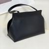 Leather Magnetic Buckle Shoulder Bag Premium Sense Large Capacity Cowhide Tote Bag Commuter Underarm Handheld