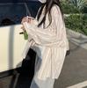 Pink Striped Shirt Women's 1116 Summer Korean Version Lazy Style Shirt Loose Long-sleeved Sunscreen Top Jacket Thin