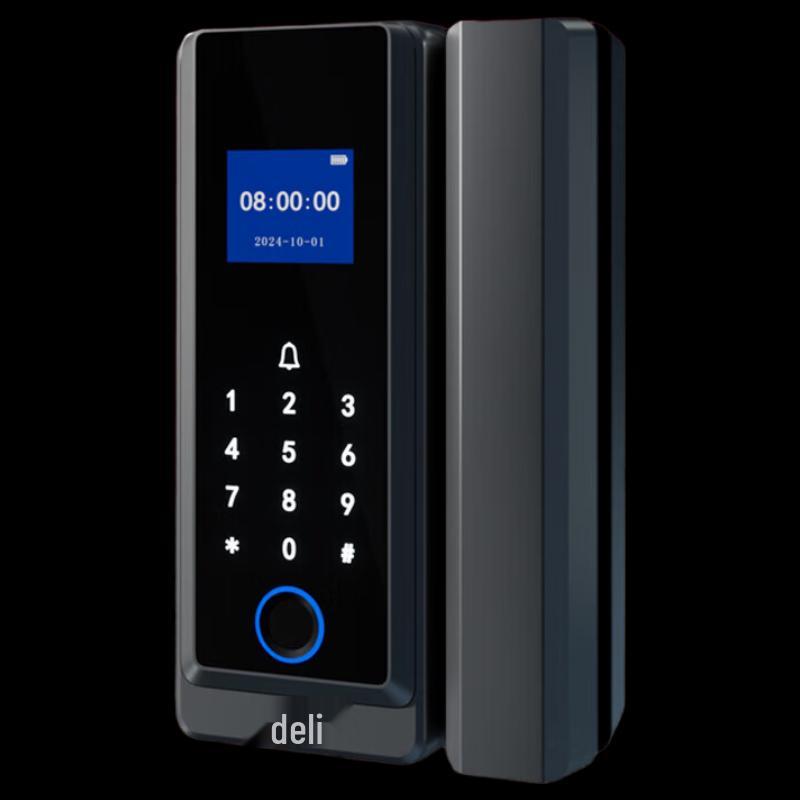 Deli AL120 Smart Fingerprint Glass Door Lock