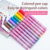 Cross 0.5mm Nail Art Pen Set - 12 Colors for DIY Dotting, Painting & Graffiti